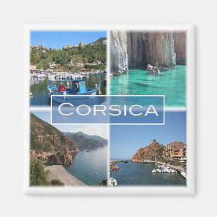 zFR007 SCANDOLA, Corse Korsika, Kühlschrank Magnet