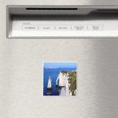 zFR024 FÉCAMP Hafen, Normandie, Frankreich, Kühlsc Magnet (In Situ (Geschirrspüler))