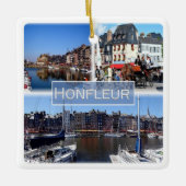zFR028 HONFLEUR Hafen, Normandie, Keramikornament (Vorderseite)
