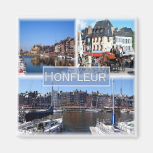 zFR028 HONFLEUR Hafen, Normandie, Kühlschrank Magnet