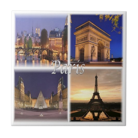 zFR030 PARIS, Frankreich, Fliese (Vorderseite)