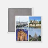 zFR031 PARIS, Frankreich, Kühlschrank Magnet (Vorderseite/Rückseite)