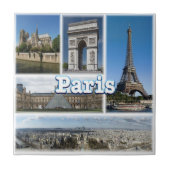 zFR032 TOUR EIFFEL und PARIS, Frankreich, Europa, Fliese (Vorderseite)