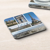 zFR032 TOUR EIFFEL und PARIS, Frankreich, Europa, Getränkeuntersetzer (Linke Seite)