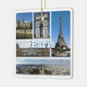 zFR032 TOUR EIFFEL und PARIS, Frankreich, Europa, Keramikornament (Links)