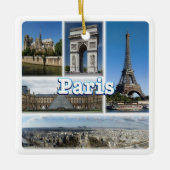 zFR032 TOUR EIFFEL und PARIS, Frankreich, Europa, Keramikornament (Vorderseite)