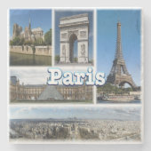 zFR032 TOUR EIFFEL und PARIS, Frankreich, Europa, Steinuntersetzer (Vorderseite)