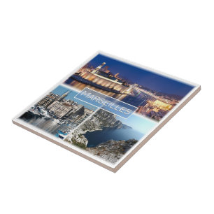 zFR036 MARSEILLES, Frankreich, Fliese