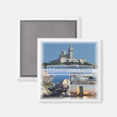 zFR037 MARSEILLES, Frankreich, Fridge Magnet (Vorderseite/Rückseite)