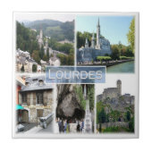zFR038 LOURDES, Frankreich, Fliese (Vorderseite)