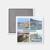 zFR040 FRANZÖSISCH RIVIERA, Frankreich, Kühlschran Magnet (Vorderseite/Rückseite)