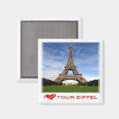 zFR041 TOUR EIFFEL, Paris, Frankreich, Kühlschrank Magnet (Vorderseite/Rückseite)