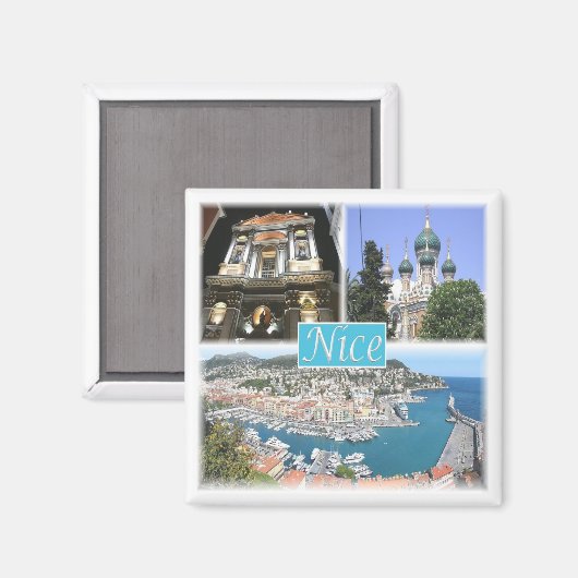 zFR043 NICE, Provence, Frankreich, Fridge Magnet (Vorderseite/Rückseite)