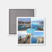 zFR045 NICE, Provence, Frankreich, Kühlschrank Magnet (Vorderseite/Rückseite)