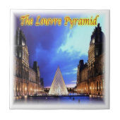 zFR046 THE LOUVRE PYRAMID, Paris, Fliese (Vorderseite)