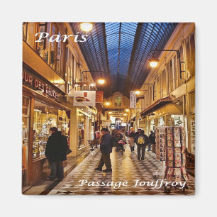 zFR051 PARIS, Passage Jouffroy, Kühlschrank Magnet