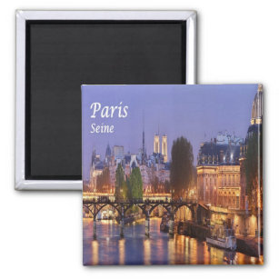 zFR056 PARIS und Seine, Frankreich, Kühlschrank Magnet