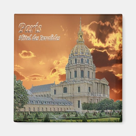 zFR058 PARIS Hôtel des Invalides, Frankreich, Kühl Magnet (Vorne)