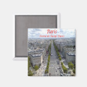 zFR063 CHAMPS-ELYSÉES, Paris, Frankreich, Kühlschr Magnet (Vorderseite/Rückseite)