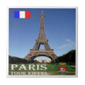 zFR067 EIFFEL TOWER Paris, Frankreich, Fliese (Vorderseite)