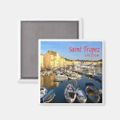 zFR078 SAINT TROPEZ Französische Riviera, Frankrei Magnet (Vorderseite/Rückseite)