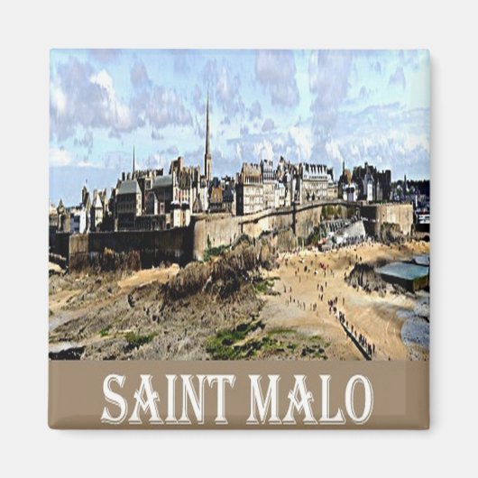 zFR081 SAINT MALO, French Riviera, Frankreich, Fri Magnet (Vorne)