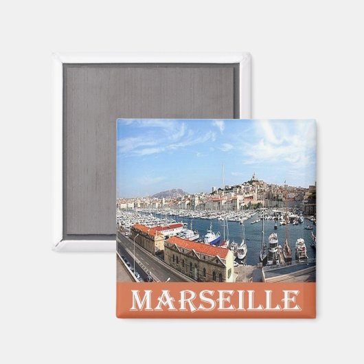 zFR087 MARS MARSEILLE, Côte d'Azur, Kühlschrank Magnet (Vorderseite/Rückseite)