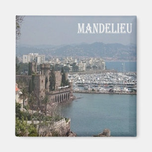 zFR088 MANDELIEU, Côte d'Azur, Frankreich, Kühlsch Magnet