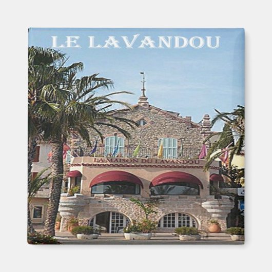 zFR090 LE LAVANDOU, Côte d'Azur, Frankreich, Kühls Magnet (Vorne)
