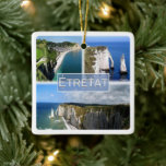 zFR101 ETRETAT Normandie, Keramikornament<br><div class="desc">Hier finden Sie das Andenken Ihres Urlaubs. Diese Kategorie enthält Keramik Ornament von vielen Orten in Frankreich Normandie, Etretat, The cliffs at Étretat. (zFR101 ETRETAT Normandie, Keramik Ornament). Erleben Sie Freunde und Verwandte mit den einzigartigen Souvenirs von Ihrer großartigen Reise. Probier uns! #LeoPepeDesign - die Klippen Panorama Meerblick, Leopepedesign, Reise...</div>