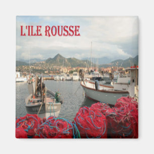 zFR114 L'ILE ROUSSE Korsika, Kühlschrank Magnet