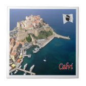 zFR121 CALVI panorama, Korsika, Fliese (Vorderseite)