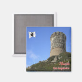 zFR128 AJACCIO, Tour-Sanguinaries, Korsika, Kühlsc Magnet (Vorderseite/Rückseite)