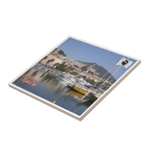 zFR129 AJACCIO Hafen, Korsika, Fliese