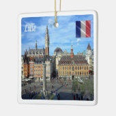 zFR136 Panorama von LILLE, Frankreich, Keramikornament (Links)