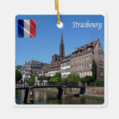 zFR142 STRASBOURG, Frankreich, Keramikornament (Vorderseite)