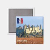 zFR143 CARCASSONNE, Frankreich, Fridge Magnet (Vorderseite/Rückseite)