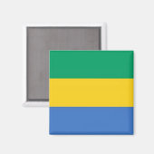 zGA001 GABON FLAG, Afrika, Kühlschrank Magnet (Vorderseite/Rückseite)