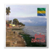 zGA005 LIBREVILLE, Gabun, Afrika, Fliese (Vorderseite)