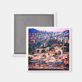 zGA007 LIBREVILLE, Gabun, Afrika, Kühlschrank Magnet (Vorderseite/Rückseite)