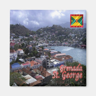 zGD005 SAINT GEORGE, Grenada, Amerika, Kühlschrank Magnet