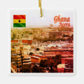 zGH003 ACCRA North, Ghana, Afrika, Keramikornament (Vorderseite)