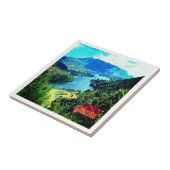 zGH006 GHANA, Volta Lake, Afrika Fliese (Seite)