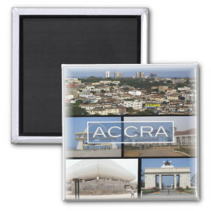 zGH009 ACCRA, Mosaik, Ghana, Afrika, Kühlschrank Magnet