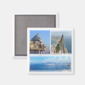 zGI005 GIBRALTAR, Europa, Kühlschrank Magnet (Vorderseite/Rückseite)