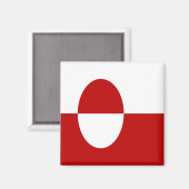 zGL001 GREENLAND Flag, Amerika, Kühlschrank Magnet (Vorderseite/Rückseite)