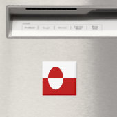 zGL001 GREENLAND Flag, Amerika, Kühlschrank Magnet (In Situ (Geschirrspüler))