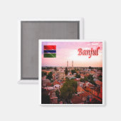 zGM005 BANJUL, Gambia, Afrika, Kühlschrank Magnet (Vorderseite/Rückseite)