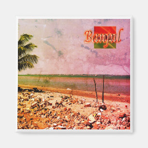 zGM006 BANJUL, Gambia, Afrika, Kühlschrank Magnet