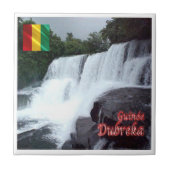 zGN005 DUBREKA FALLS, Guinea, Afrika, Fliese (Vorderseite)
